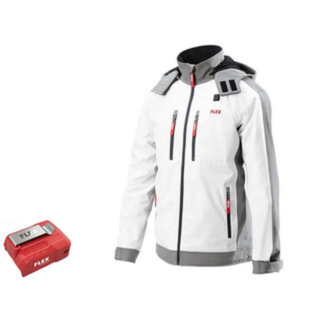 Flex TJ White 10.8/18.0 XS Lady Heated Jacket 10,8 V/18 V | XS | Alb