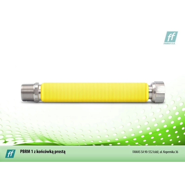 Flexibele gasslang DN 15, L=350 / /500 ANT met tepel