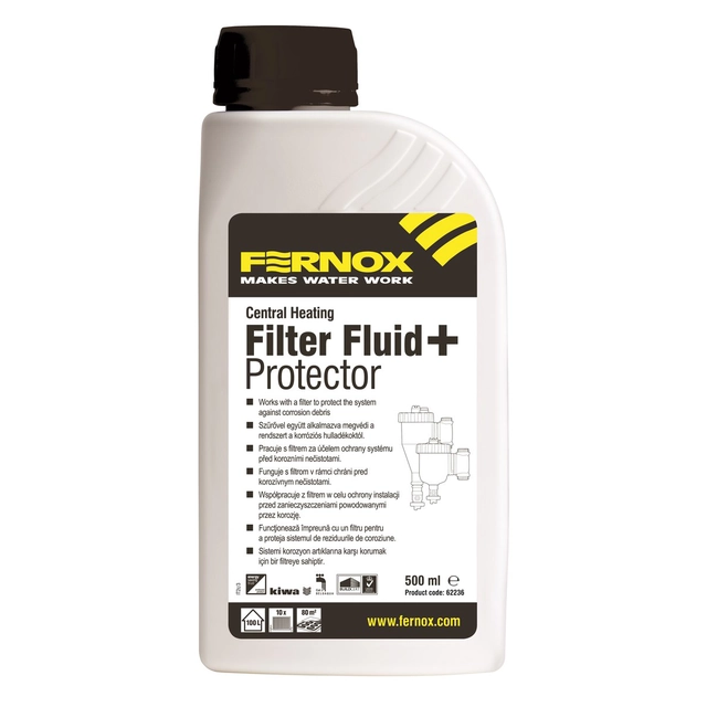 Fluido de filtro inibidor de corrosão + protetor com capacidade 500ml