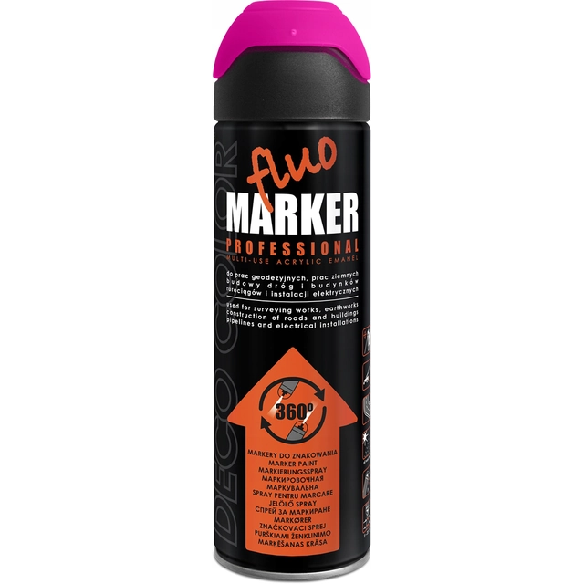 FLUOMARKEERVERNIS VOOR MARKERING 500ML ROZE