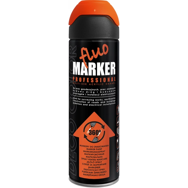 FLUOMARKER-LACK ZUR MARKIERUNG 500ML ORANGE