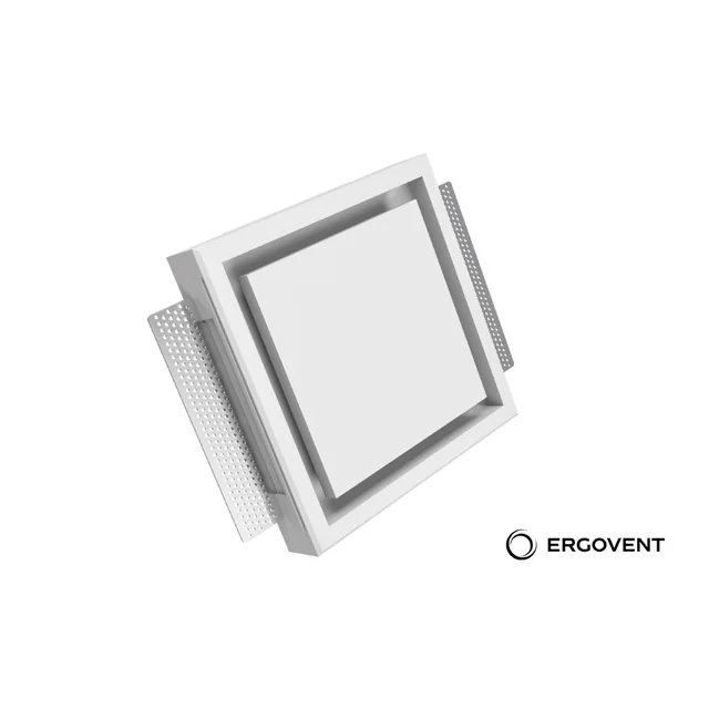 Flush air diffuser Ergovent, square, Kvadro D100