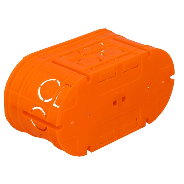 Flush-mounted box, deep, with screws, orange, M2x60F Multiwall