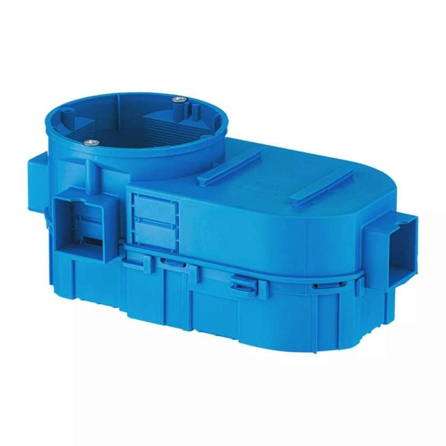Flush-mounted box Simet SE2X60 34117203 60mm 15x63 blue double pocket