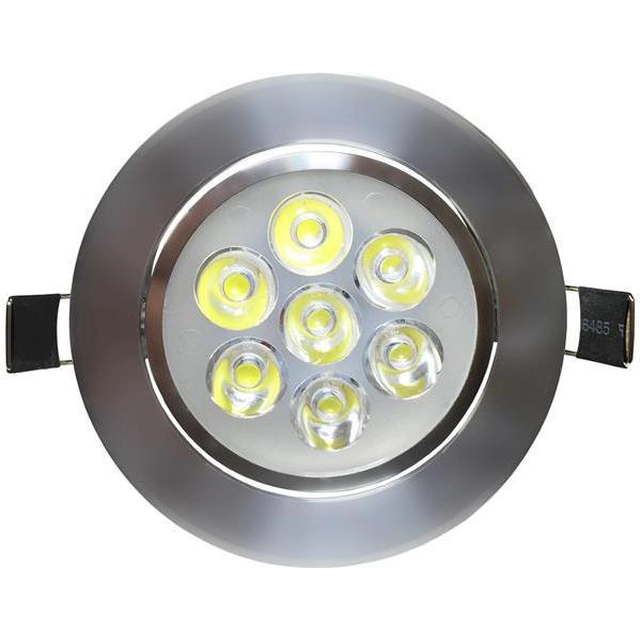 Foco empotrable LEDsviti LED 7x 1W blanco frío (2701)