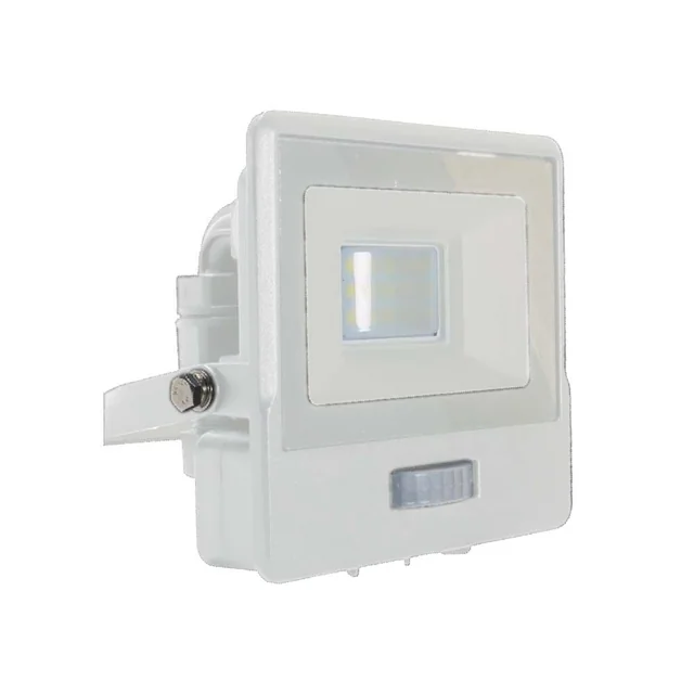 Focos LED con sensor PIR - Samsung - IP65 - Blanco - 10W - 735 Lúmenes - 6500K - 5 Años - N.º de modelo: - VT-118S-W