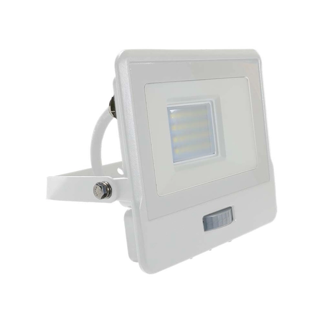 Focos LED con sensor PIR - Samsung - IP65 - Blanco - 20W - 1510 Lúmenes - 3000K - 5 Años - N.º de modelo: - VT-128S-1-W