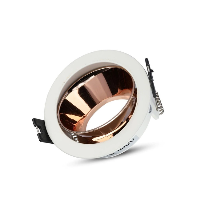 Focos LED - Empotrable - GU10 - IP20 - Blanco+Oro rosa - N.º de modelo: - VT-872-WR