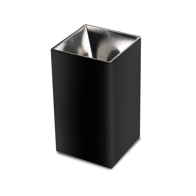 Focos LED - Luminarias de superficie - GU10 - IP20 - Negro+Cromo - N.º de modelo: - VT-882SQ-CH