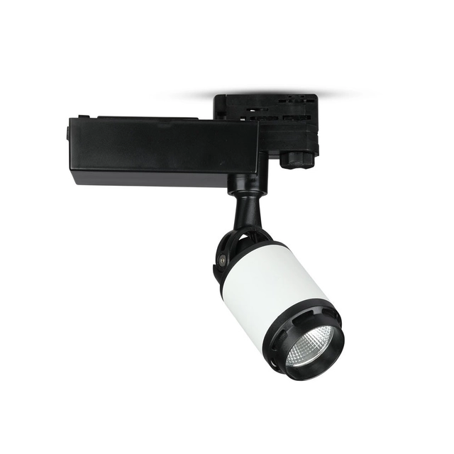 Focos LED para rieles - Focos para rieles en blanco y negro - IP20 - Negro+blanco - 10 Vatios - 800 Lúmenes - 6000K - 5 Años