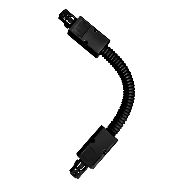 Focos LED para rieles - Unión flexible - IP20 - Negro