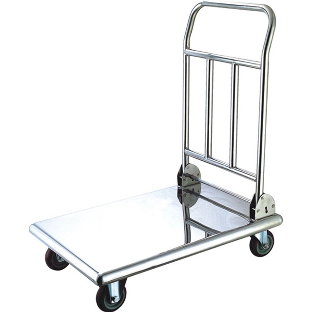 Foldable platform trolley