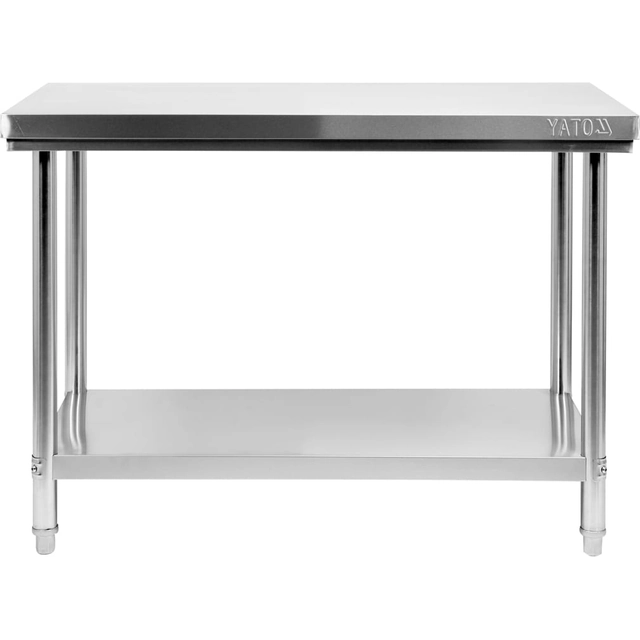 FOLDING CENTRAL TABLE WITH SHELF 1000×600×H850 YATO | YG-09001