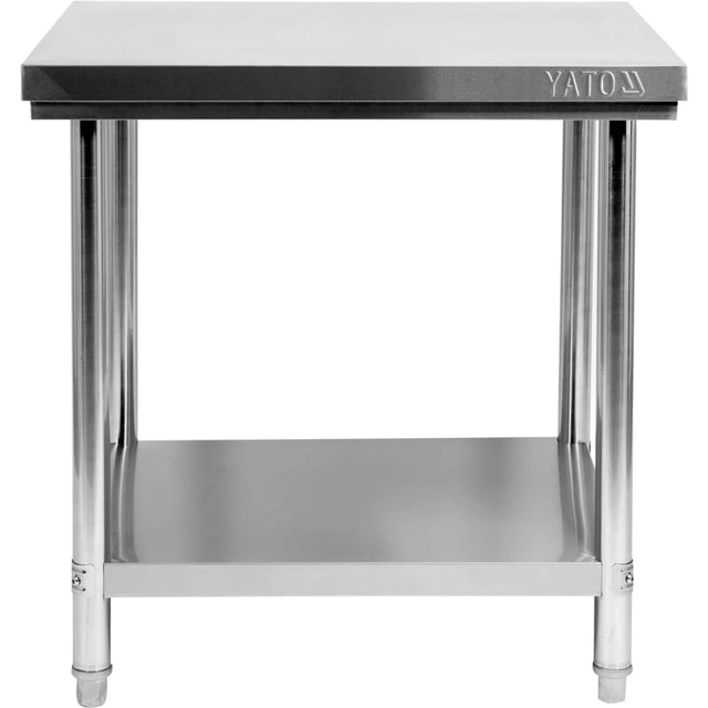 FOLDING CENTRAL TABLE WITH SHELF 800×700×H850MM YATO | YG-09006