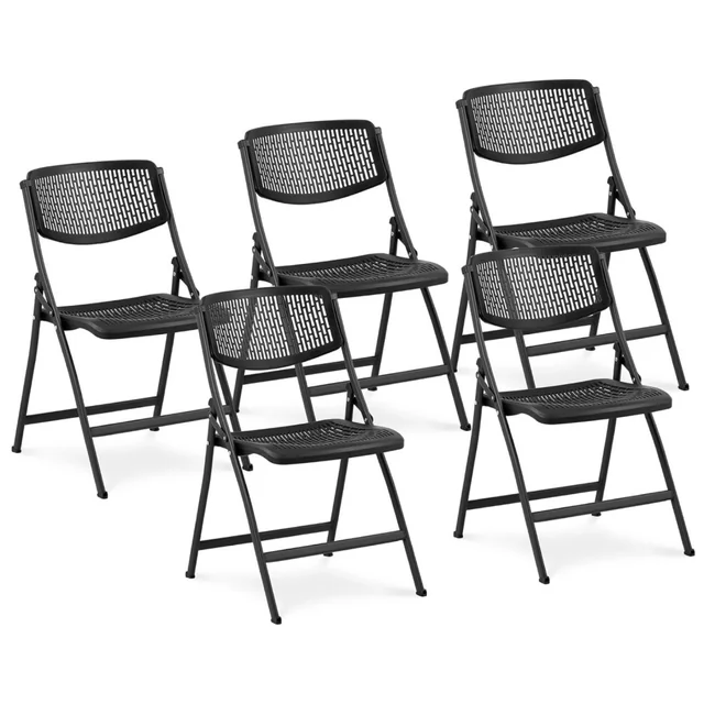 Folding openwork catering chair for restaurants, offices, max. 150 kg 5 pcs.