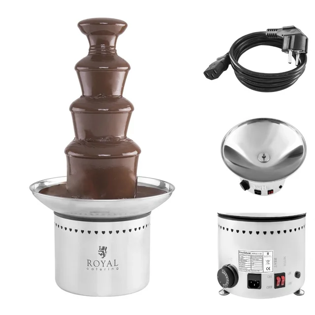 FONDUE fuente de chocolate fabricada en acero 4 suelos 230W