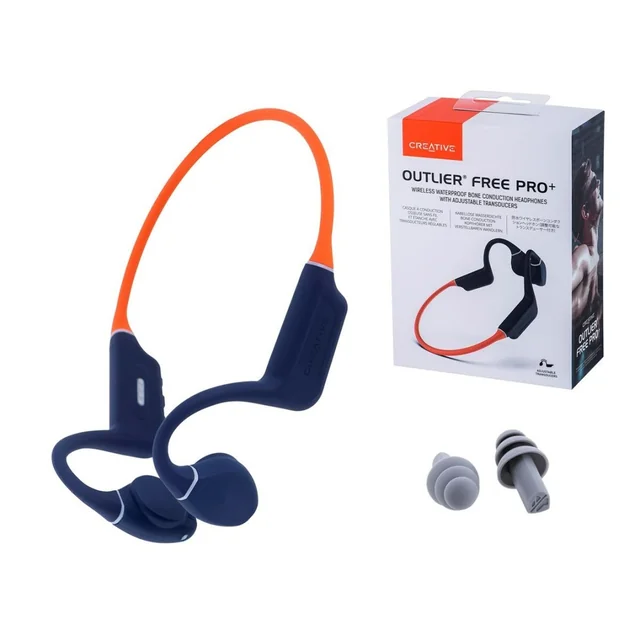 Fones de ouvido Bluetooth esportivos de tecnologia criativa 51EF1081AA002 laranja