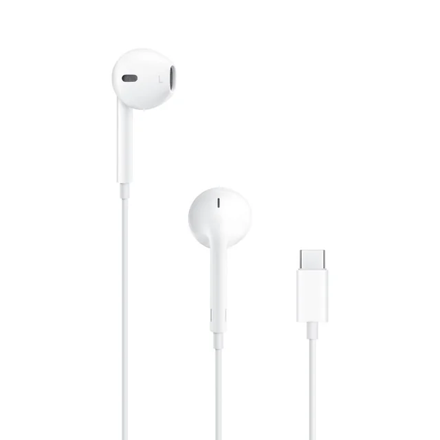 Fones de ouvido originais Apple EarPods MTJY3ZM/A USB-C com fio, brancos