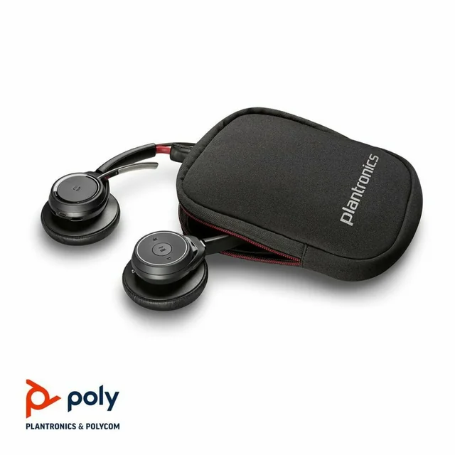 Fones de ouvido Plantronics com microfone 202652-104 pretos