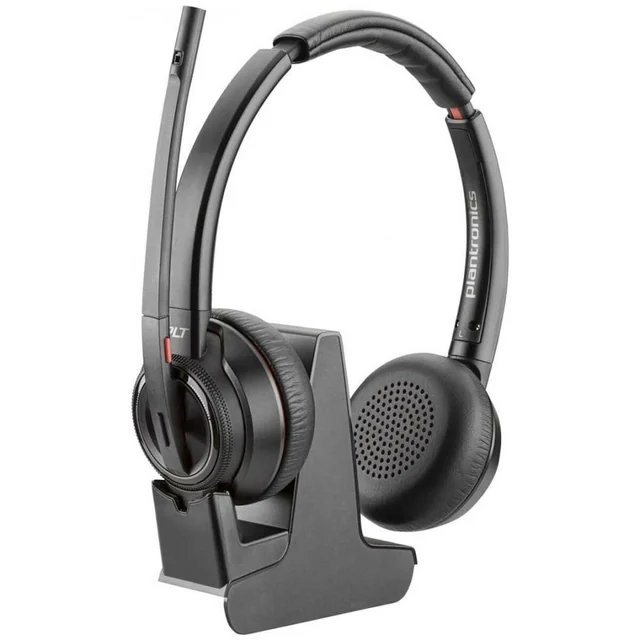Fones de ouvido Plantronics com microfone W8220-M pretos