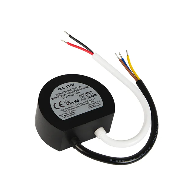 Fonte de alimentação chaveada plug-in 12V/0,83A