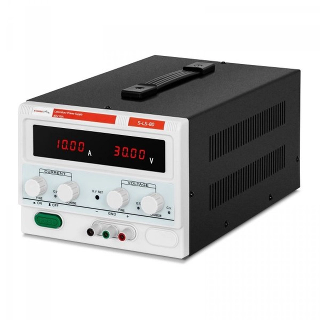 Fonte de alimentação de laboratório - 0-30 V - 0-10 A - 300 W STAMOS 10021171 S-LS-80