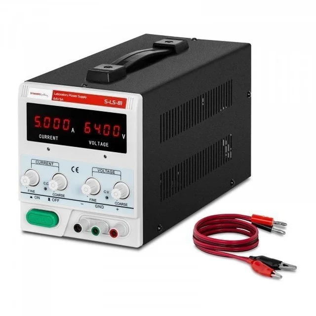 Fonte de alimentação de laboratório - 0-64 V - 0-5 A - 320 W STAMOS 10021172 S-LS-81