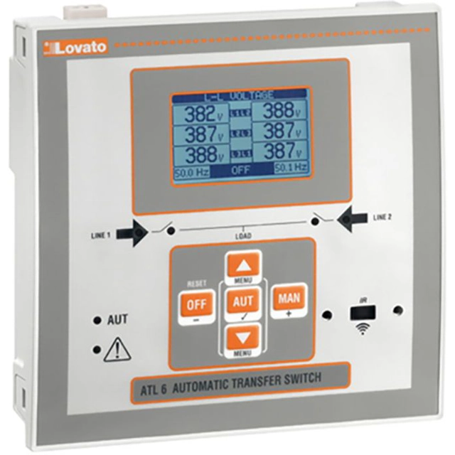 Fonte de alimentação do interruptor de rede automático Lovato Electric 100-240V alojamento AC 144x144mm (ATL600)