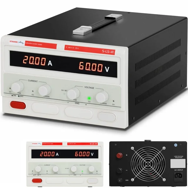 Fonte de alimentação para serviço de laboratório 0-60 V 0-20 A DC 1200 W