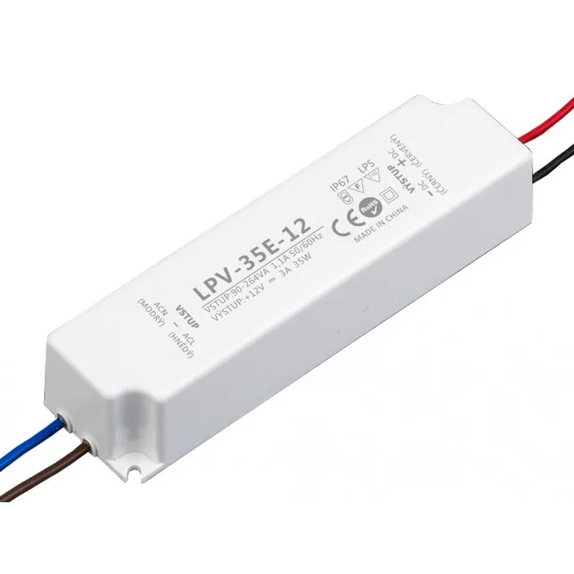 Fonte de LED T-LED 12V 35W - LPV-35E-12 Variante: fonte de LED 12V 35W - LPV-35E-12