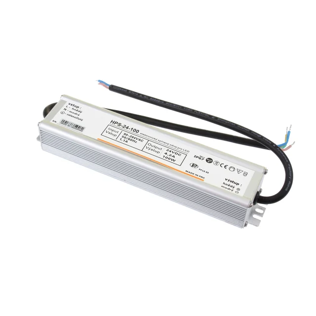 Fonte de LED T-LED 24V 100W HPS-24-100 Garantia 5 anos Variante: Fonte de LED 24V 100W HPS-24-100 Garantia 5 anos