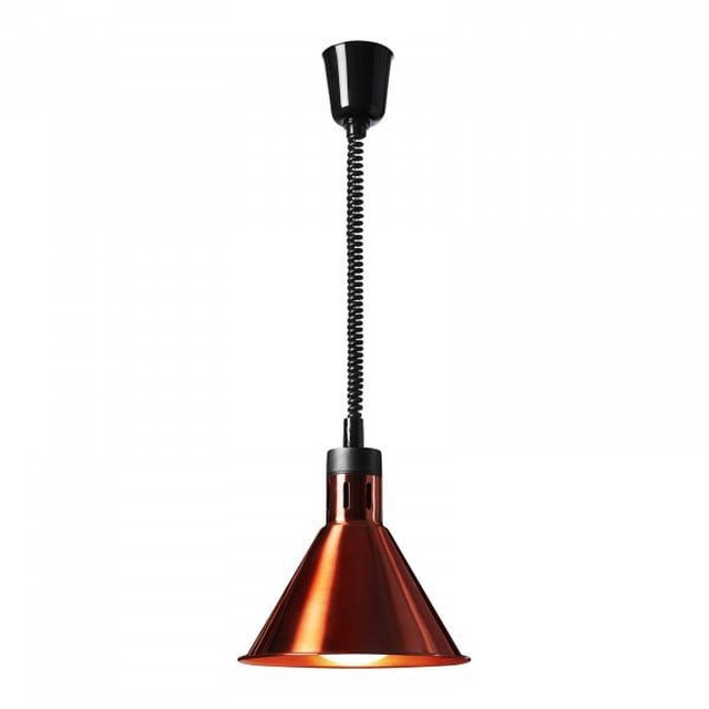 Food heating lamp - copper color - 27 x 27 x 31 cm - Royal Catering - steel - adjustable height ROYAL CATERING 10012266 RC-SHSFL11