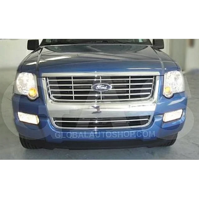 Ford Explorer — Chrome Strips Grill Chrome Dummy Bufer Tuning