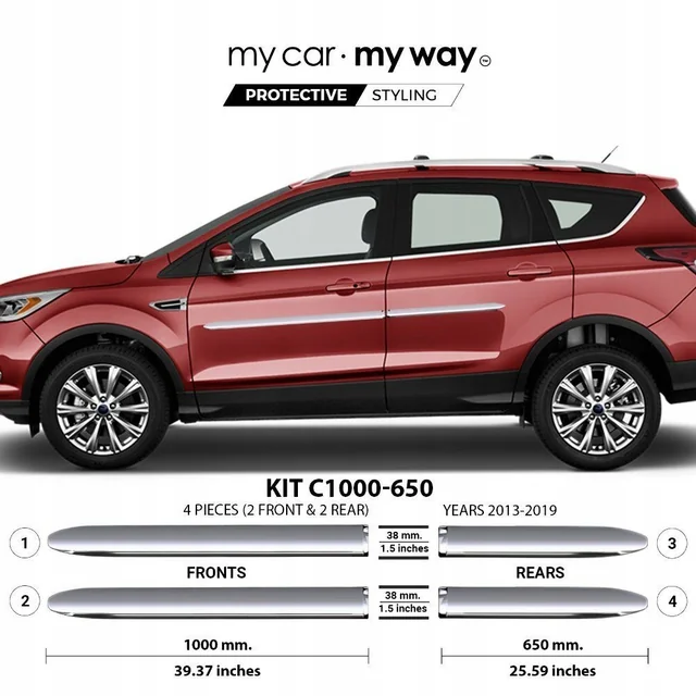 Ford KUGA II - CHROM Türschutzleisten