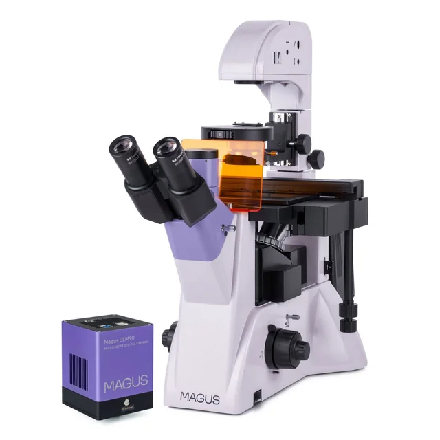 Fordított digitális fluoreszcens mikroszkóp MAGUS Lum VD500
