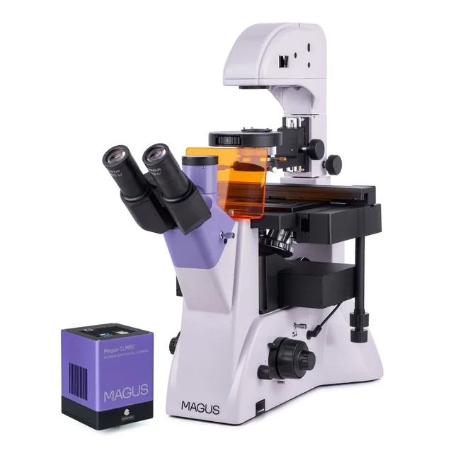 Fordított digitális fluoreszcens mikroszkóp MAGUS Lum VD500L