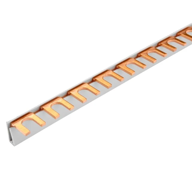 Fork type busbar comb 1 poles 57 modules 65A 1000mm 12mm²