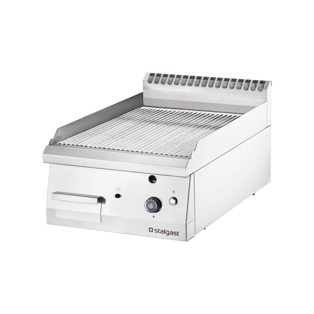 Förkromad, räfflad gasolgrill G30 Stalgast 9736230