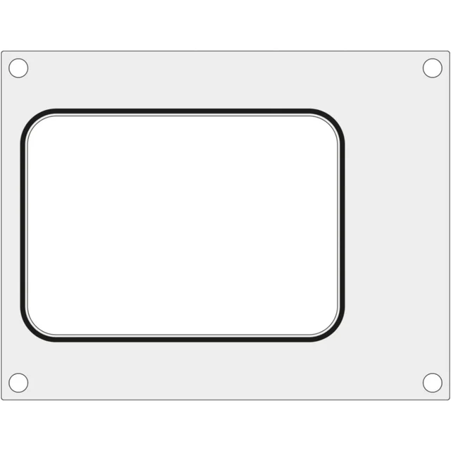 Formmatris för Hendi-svetsmaskinen för en bricka utan delning 187x137 mm - Hendi 805664
