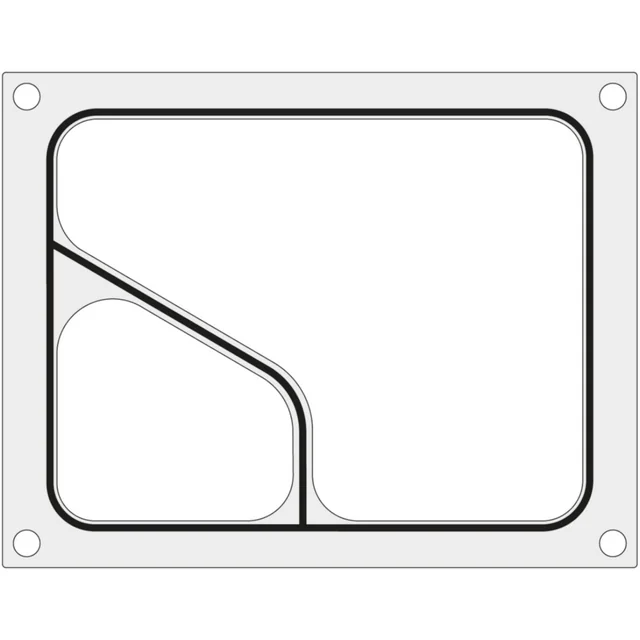 Formuliermatrix voor het Hendi lasapparaat voor een tweedelig dienblad COLT 227x178 mm - Hendi 805640