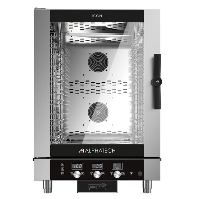 FORNO A VAPOR COMBI ICET101E | 10X GN 1/1 | 10X 600X400 | ALPHATECH POR LAINOX | CONTROLE ELETRÔNICO