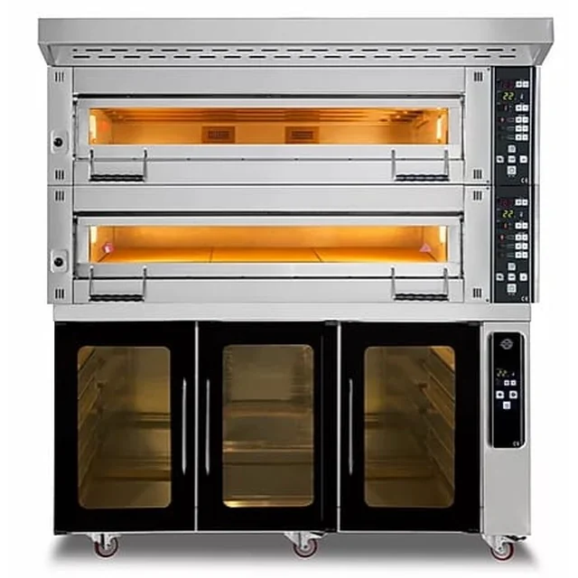 Forno da forno modulare 2-komorowy | elettrico | 24 kW| 400V | 1660x1020x1850 | MD/1200/2