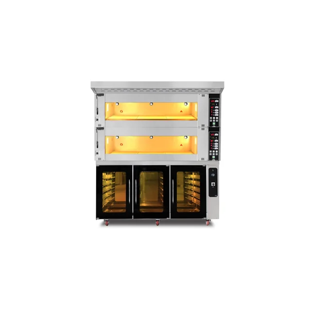 Forno da forno modulare 2-komorowy | elettrico | 27,4 kW| 400V | 1660x1400x1930 | MD/1400/2