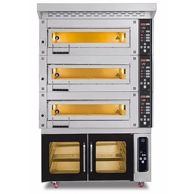 Forno da forno modulare 3-komorowy | elettrico | 25,5 kW| 400V | 1260x1020x2050 | MT/800/2