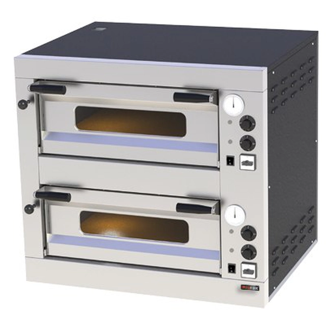 Forno de pizza 2-Kom 2x 55x55 cm 400V Redfox 00021882