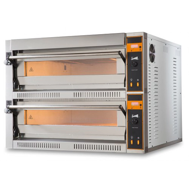 Forno de pizza profissional 2-poziomowy 12x36 TOP D 66 XL