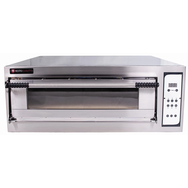 Forno elettrico per panetteria chamotte modulare con camera rialzata 2x600x400 | CUCINARE D4H (TRD4H)