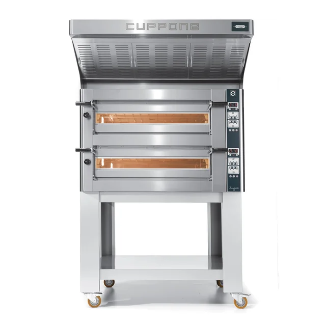 Forno elettrico per pizza Cuppone Donatello | bicamerale | pannello digitale | 6+6x35 | DN635/2 CD