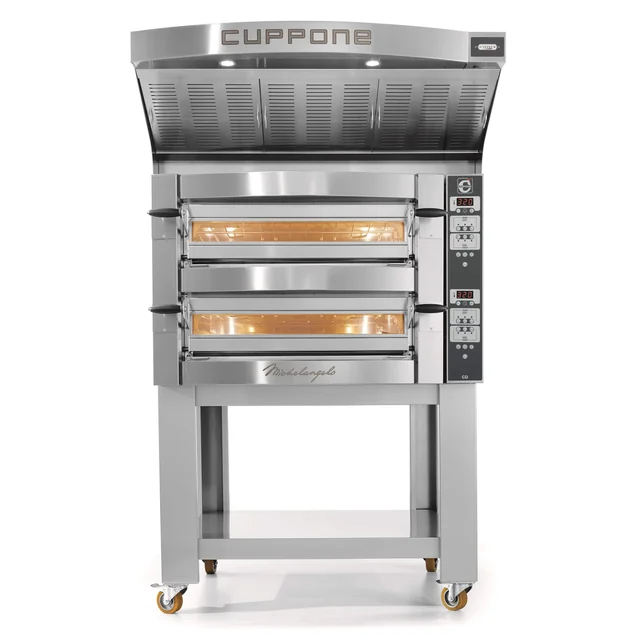 Forno elettrico per pizza Cuppone Michelangelo | bicamerale | pannello digitale | 4+4x35 | ML435/2 CD