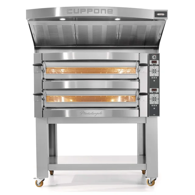 Forno elettrico per pizza Cuppone Michelangelo | bicamerale | pannello digitale | 9+9x35 | ML935/2 CD